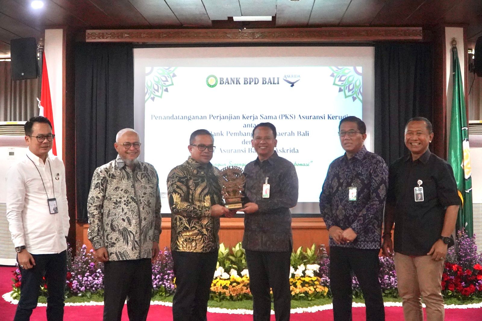 Penandatanganan Perjanjian Kerja Sama (PKS) Asuransi Kerugian antara PT Asuransi Bangun Askrida dan Bank BPD Bali